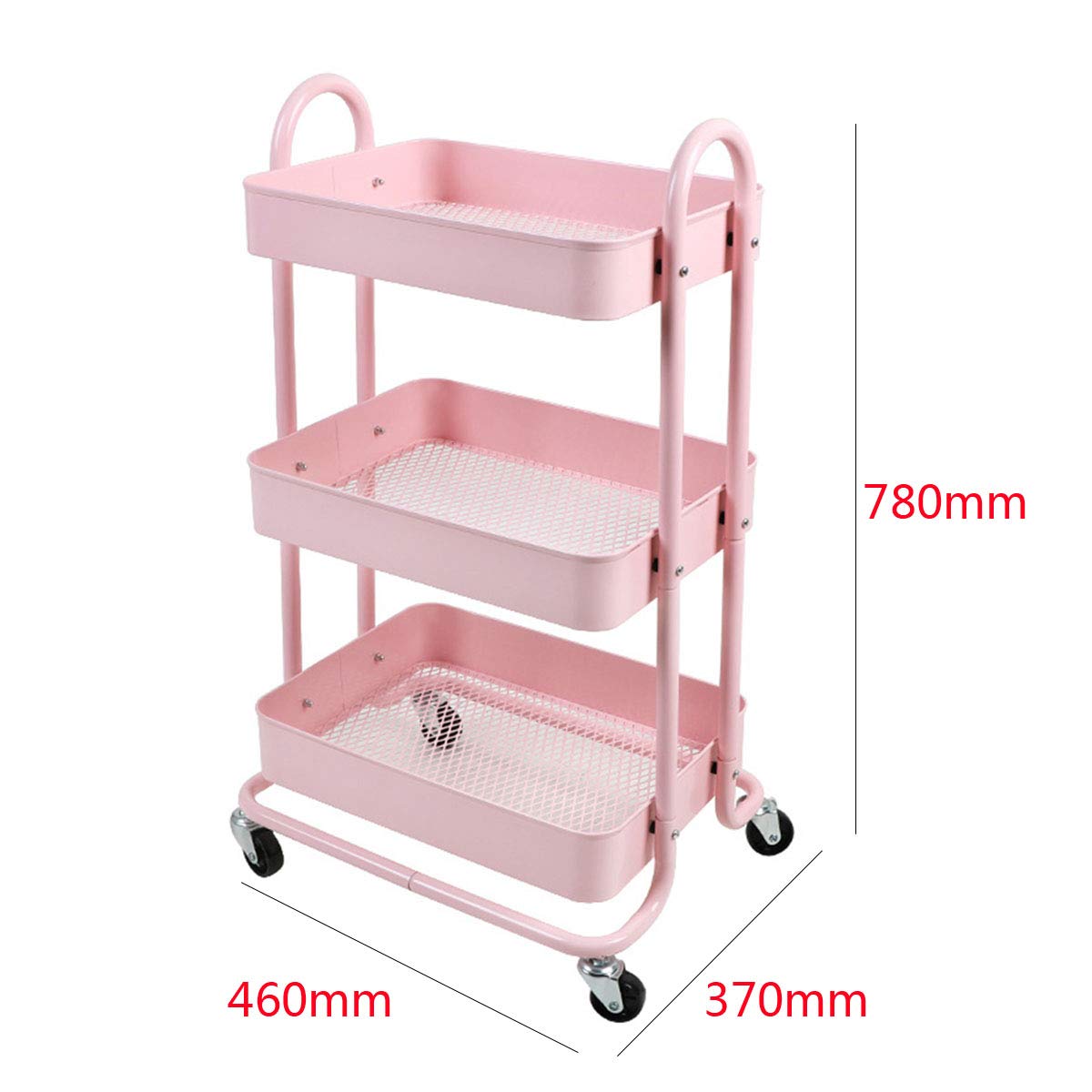 3 Facher Servierwagen Kuchenwagen Rollwagen Barwagen Teewagen Badezimmerwagen Mit Rollen Fur Bad Kuche Buro Bibliothek Salon Spa White Amazon De Beauty