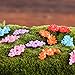 Kangnice 10Pcs Miniature Flower Moss Bonsai DIY Crafts Fairy Garden Landscape Decor