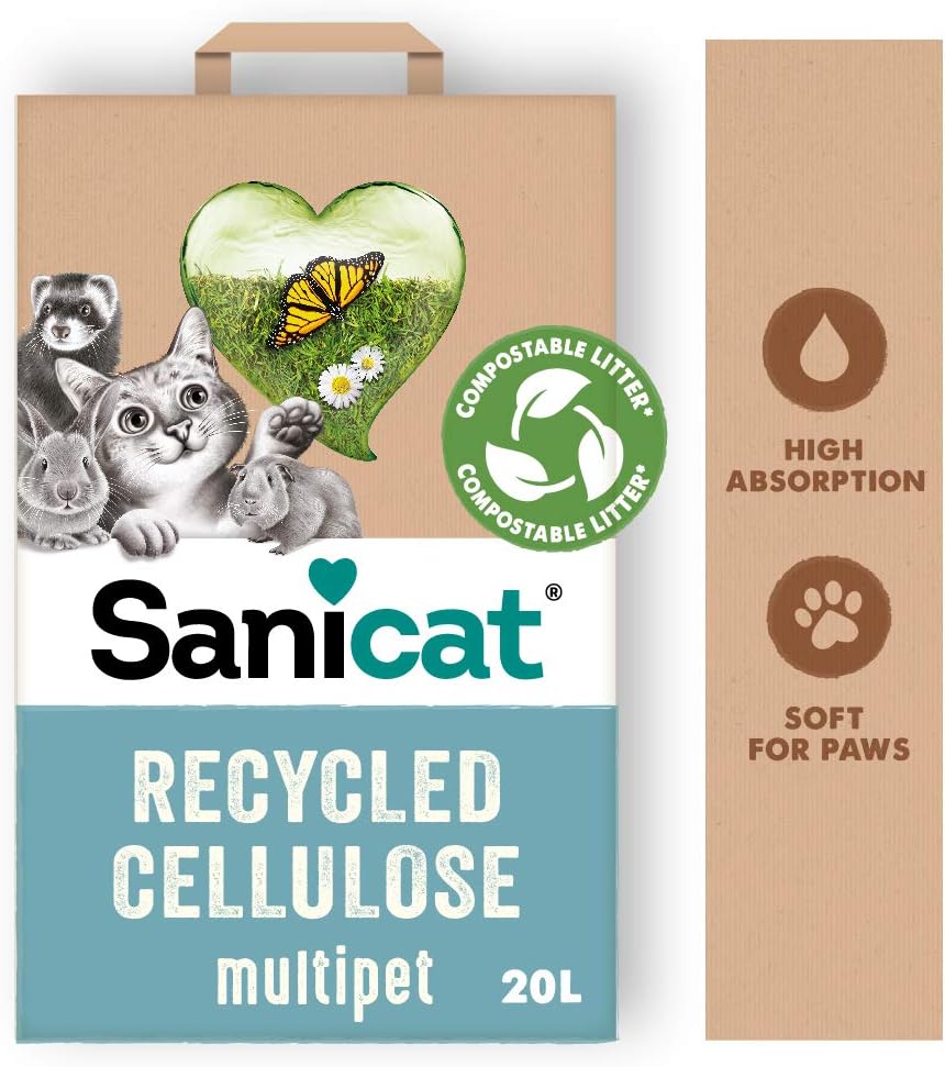 Sanicat Printed Paper For Rabbits Rodent Beds Paper Hamsters Cabayas Recycled Paper 20 L Amazon De Pet Supplies