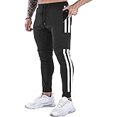 BOOMLEMON Men's Jogger Track Pants Athletic Slim Fit Gym Trousers Workout Training Tapered Sweatpants with Pockets