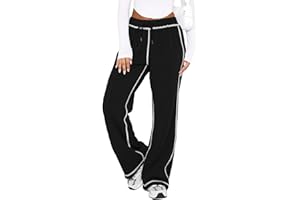 DISCIPBUSH Track Pants Women - Soft Wide Leg Sweatpants Women Drawstring Lounge Pants Joggers with Pockets