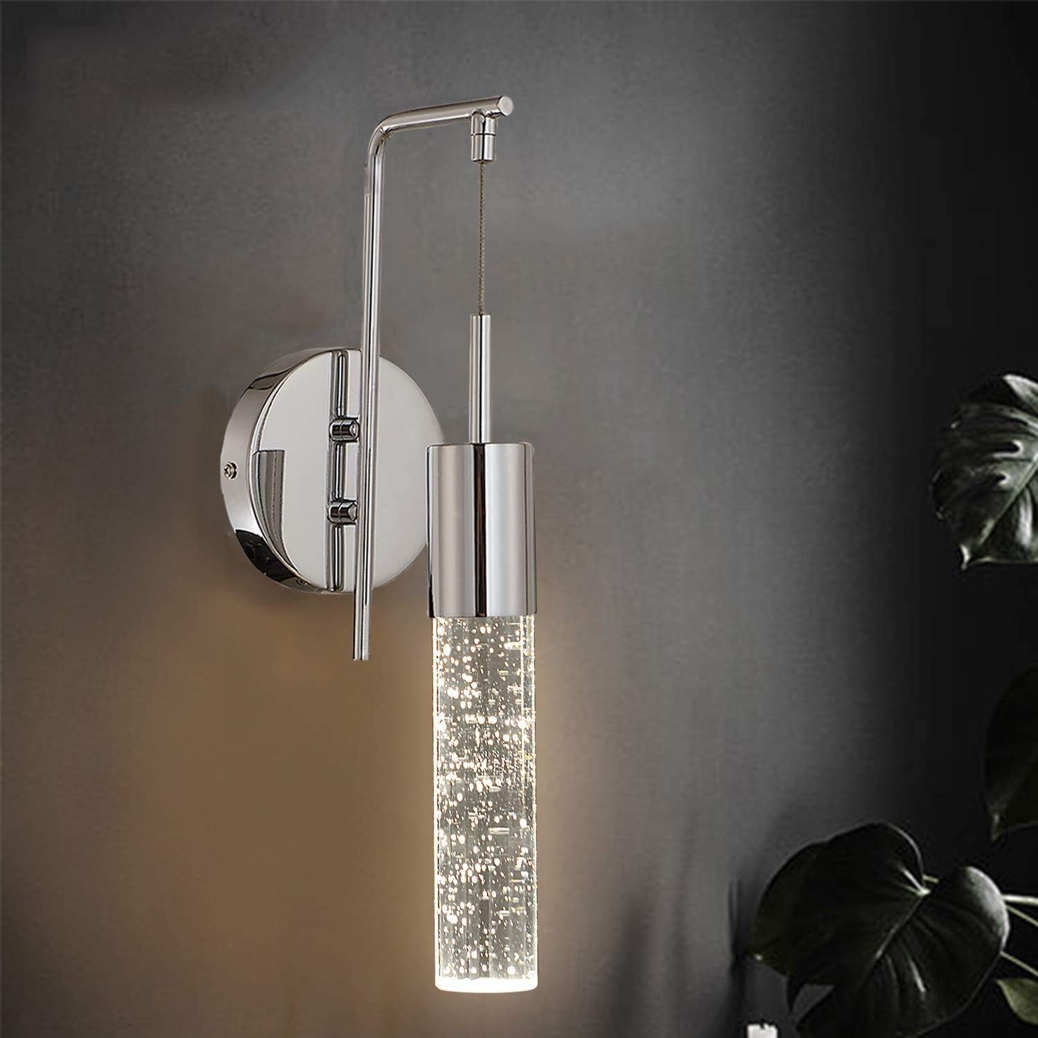 chrome bedside lights