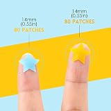 BAGLAK Star Hydrocolloid Pimple Patches 300 Yellow Blue Blemish Stickers view 4
