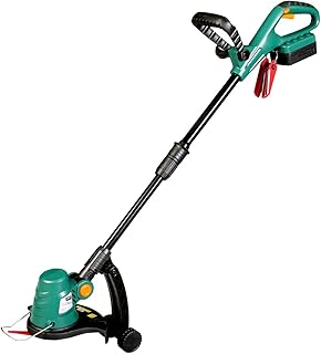 BRAST 18V Li Ion Akku Rasentrimmer Motorsense Freischneider Grasschneider Grasschere Rasenschere Strauchtrimmer Heckenschere Grasschermesser Strauchschermesser Ladegerät