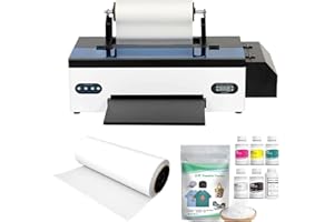SENORTIAN DTF Printer L1800 Printer Machine 13in with Safety Software and Roll Feeder, Advanced Ink System, Direct to Film High-Speed Printing for T-Shirts, Hats, Garments, Hoodies, A3 DTF Bundle for Beignners