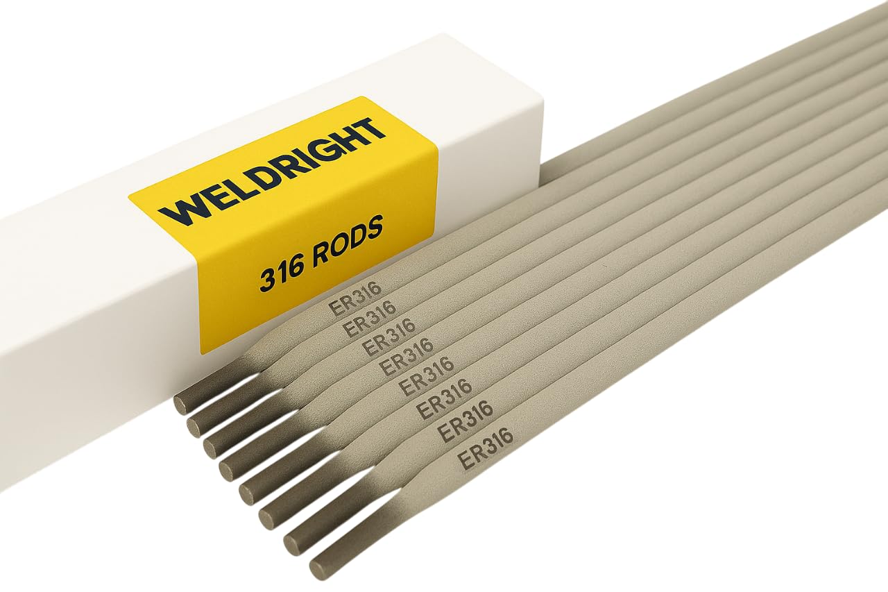 Weld Right ER316L Stainless Steel Arc Welding Electrodes Rods 1.6mm x 30 Rods