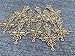 YYaaloa 10pcs 42mmx63mm Slim Sideways Cross Antique Silver Plated Crosses Charms Pendant for Crafting Bracelet Necklace Jewelry Findings Jewelry Making Accessory (42x63mm 10pcs Gold)