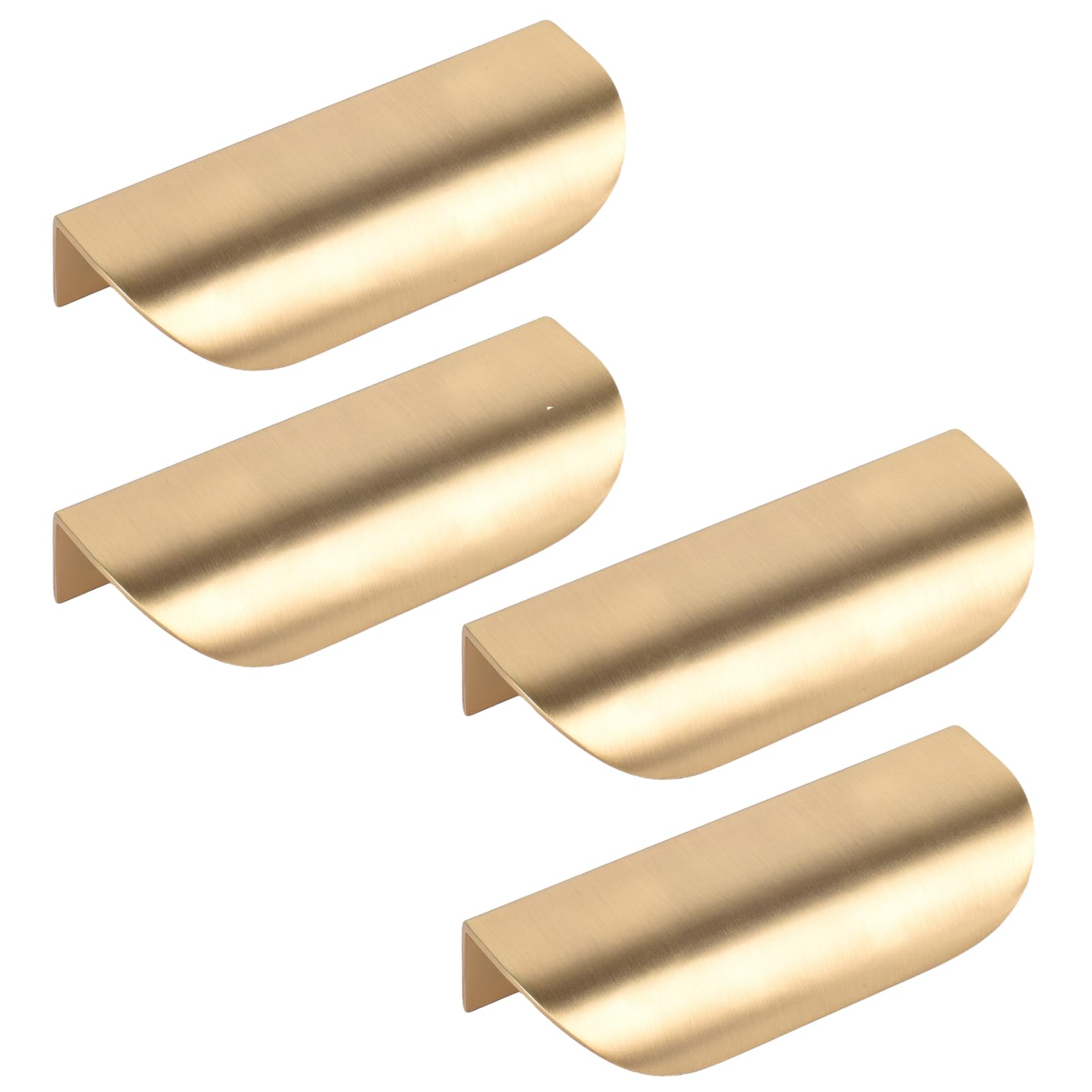 4PCS Door Pull Handle, 116mm*44mm Leaf-Shaped Kitchen Cupboard Drawer Cabinet Handles Knobs Hardware, Decorative Furniture