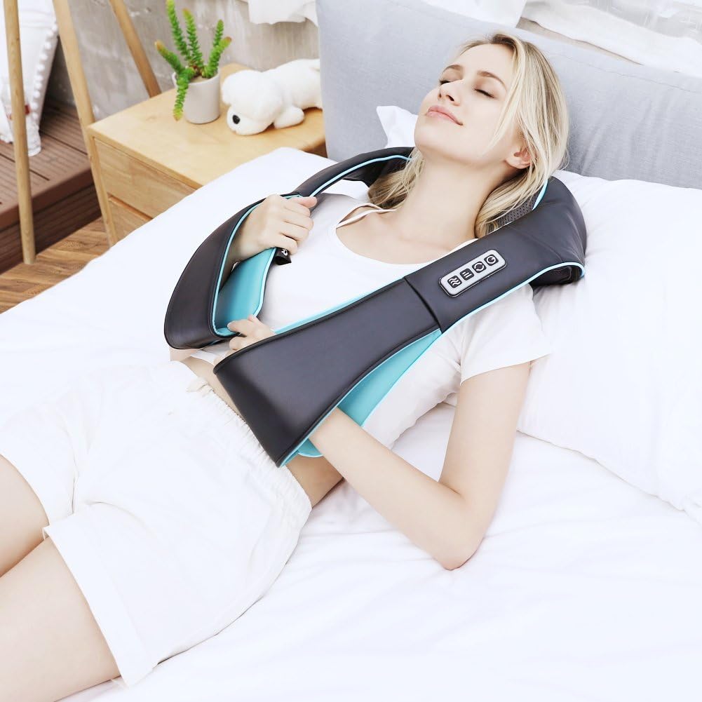 Shiatsu Back Shoulder and Neck Massager with Heat, Electric Deep Tissue 4D Kneading Massage for Shoulder, Back and Neck, Best Gifts for Women Men Mom Dad: Health & Personal Care