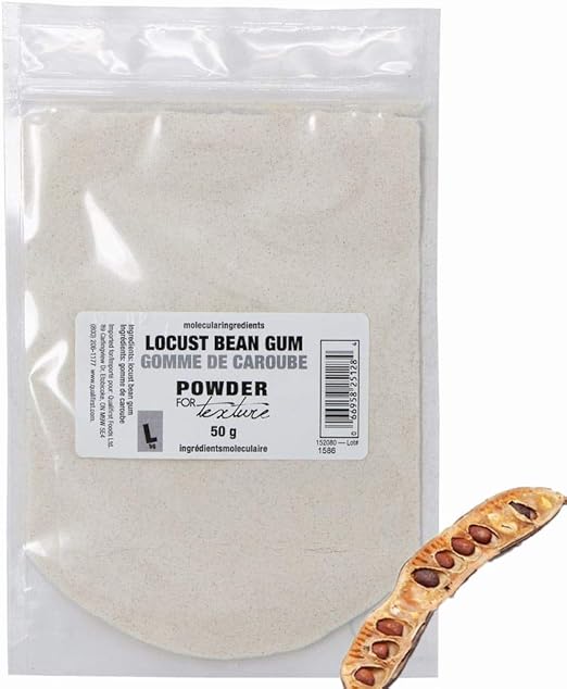 Texturestar 100 Pure Locust Bean Gum (Carob Bean Gum), 50g (1.76oz) Thickening, Stabilizing
