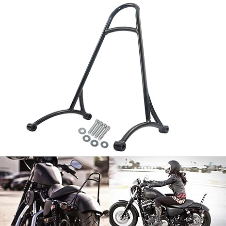 HARLEY SPORTSTER ONE PIECE PASSENGER SISSY BAR FORTY EIGHT SEVENTY TWO XL1200 72