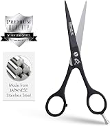 PromaxFit Hairdressing Scissors 6.5” Black Stainless Steel Barber Shears view 6