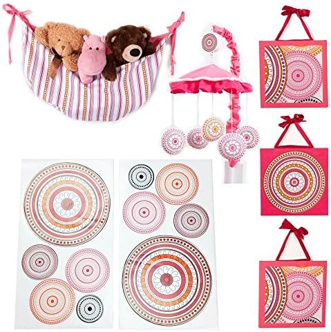 One Grace Place Sophia Lolita Infant Accessory Set, White, Pink, Berry, Orange, Black