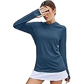 LUYAA Women's UPF 50+ Sun Protection Hoodie Breathable Stretch Hiking Shirts Long Sleeve for Running Outdoor Workout
