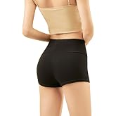 Black Cotton Women Ballet Shorts for Dance, Yoga, Workout, Volleyball