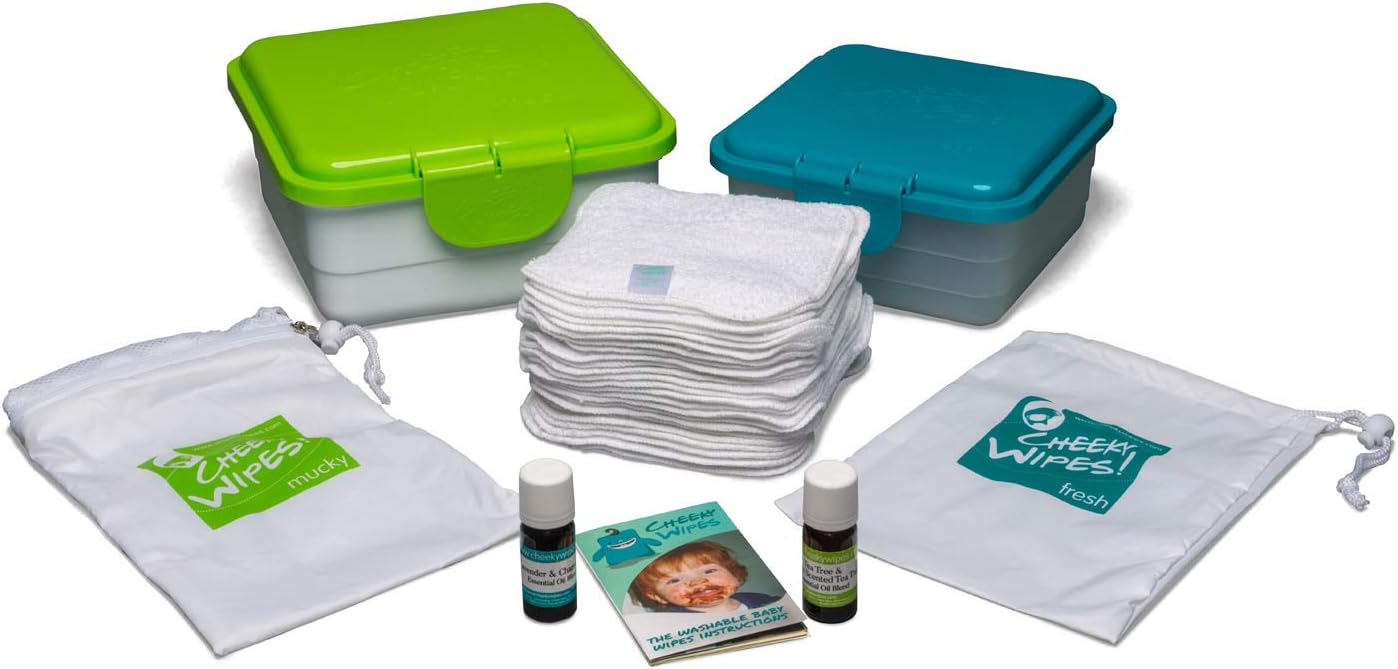 Kit toutenun Cheeky Wipes Lingettes Lavables Amazon.fr Bébés
