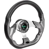 RASTP 12.6 Inch Boat Steering Wheel, Marine Steering Wheel(Style A- Pane) | with 3/4&ldquo; Axle Marine Steering Wheel Adapter for Most Marine boats,Vessels,Yachts,Pontoons Boat