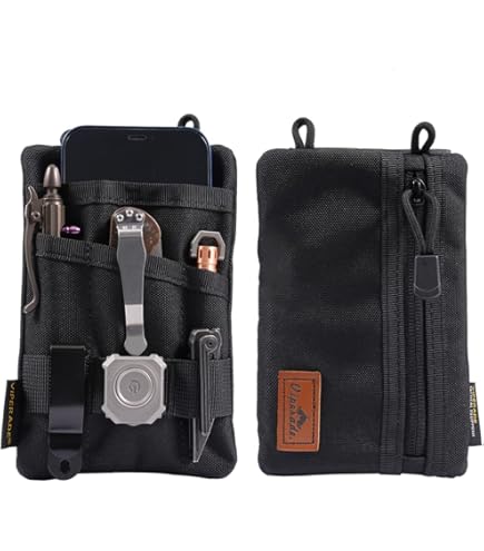 YAKASO Taktische Molle-Tasche – Wasserabweisende Utility Pouch Aus 800D Nylon, 17x11x3 Cm, Für Gürtel & Rucksack