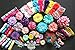 JLIKA Baby Shower Headband Station DIY Kit Make 32 Headbands and 5 Clips - DIY Hair Bow Kit - Birthday Party Collection