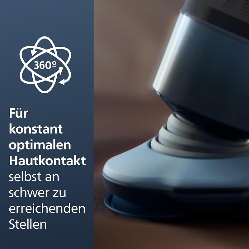 Shaver Series 5000X - elektrischer Rasierer für Herren, Nass- und Trockenrasur, Skin Protect Technologie, flexibler 360-Grad-Scherkopf, Aufladen in 1 Std./5 Min Schnellladung (Modell X5004/00)