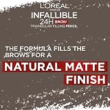 L'Oreal Brow Liner Triangular Pencil Brunette 24H With Spoolie Natural Matte view 4