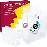 【10 Pcs】 PKMN ETB-Protector Case, Elite Trainer Box Protector, ETB-Box Plastic Display Case-Compatible with Elite Trainer Boxes, Scratch-Resistant Material