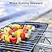Z ZANMAX BBQ Tools Set, 18 Pcs Stainless Steel Barbecue Accessories BBQ Tongs, Spatula, Fork, Skewers, Corn Holders,Brush, 17'' Kitchen Utensil Grilling Tool Set (Aluminum Case)