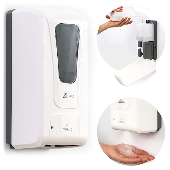 Automatic Hand Sanitizer Dispenser Wall Mount Large Capacity Battery
