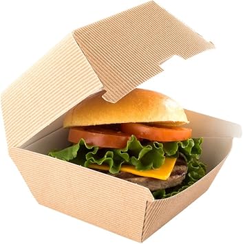 Restaurantware RWA0379K Caja de hamburguesas de papel, Fuerza: Amazon.es: Hogar