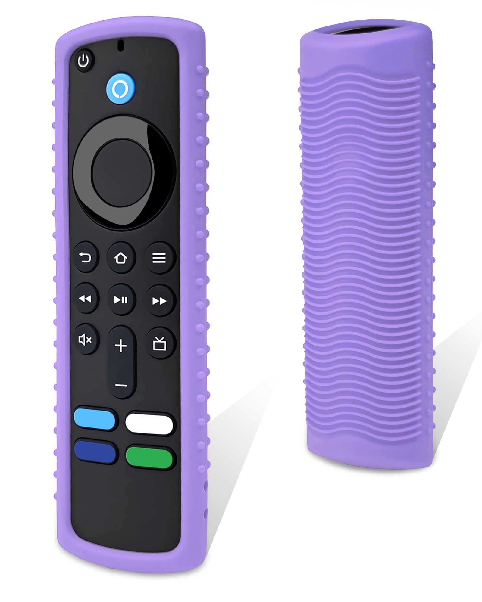 Friendly Silicone Protective Cover for Firestick Remote, DropProof & DustProof, Washable, Compatible with Most Fire Stick 4k/Max Voice Remote Case (Purple)