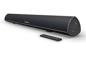 BESTISAN 100 Watt 40 Inch TV Sound Bar, Home Theater System Wired and Wireless Soundbar Speaker(Bluetooth 5.0, 105dB, Dsp Audio, Bass Adjustable, Wall Mountable)