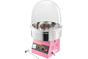 Uargd Electric Cotton Candy Machine, 1000W Commercial Floss Maker with Protective Cover, Cotton Candy Maker with Stainless St