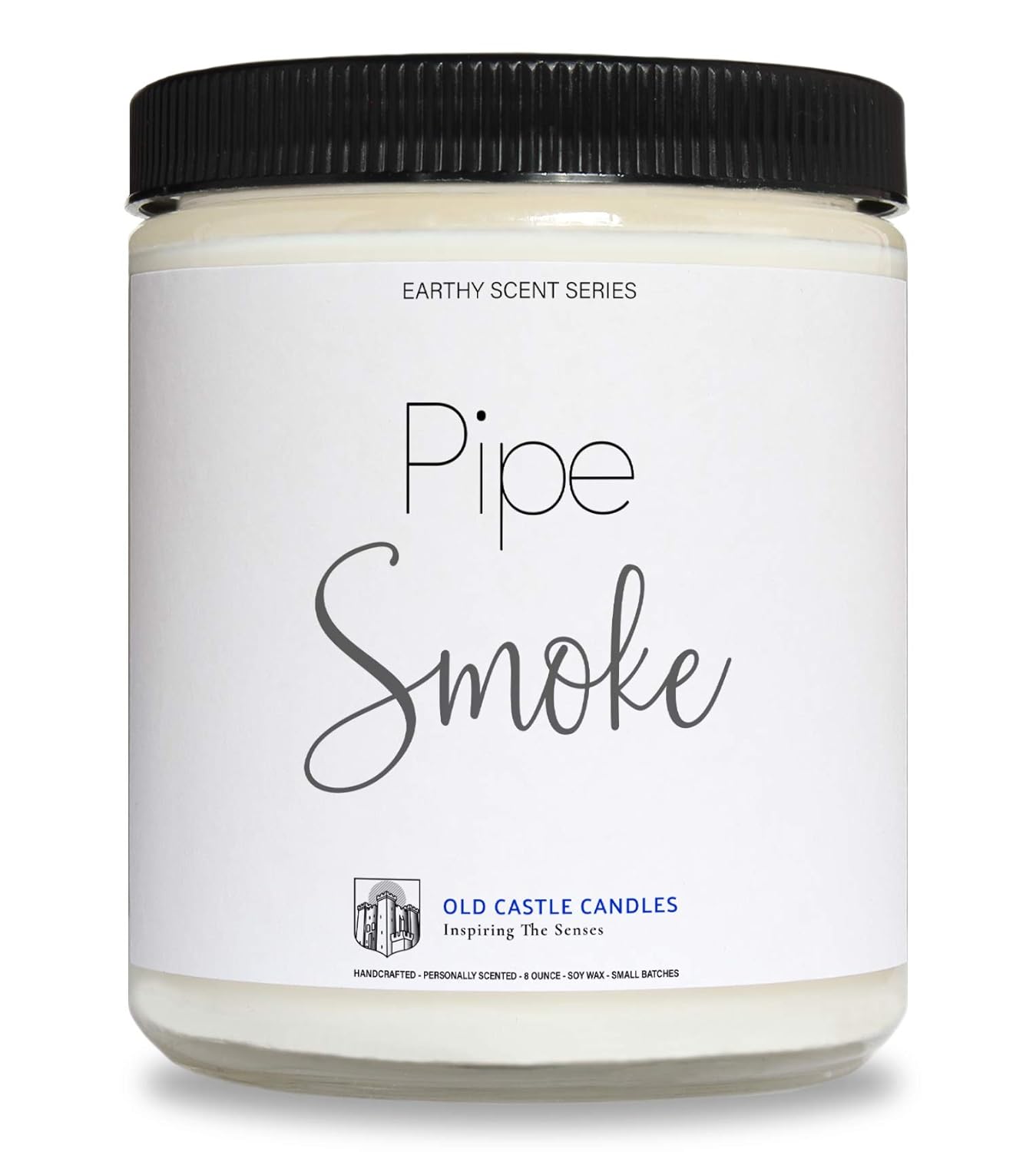 Pipe Smoke Cigar Scented Candle Man Cave Bookish