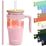 Tronco 32 oz Glass Tumbler with Handle, Glass