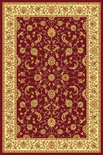 2'x3' Burgundy BeigeTraditional Area Rug High Quality