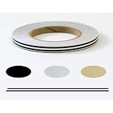 Universal TFX 00033061 - Auto Customizing Dual Pinstripe - 3/16" x 50' (1/16" Stripe, Gap, 1/16" Stripe) - 061-Black