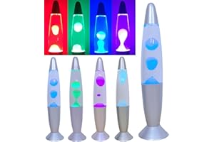 ORDERSOON 13-inch LED Magma Liquid Motion Lamp with 7 Colors Changing for Relaxing Liquid Night Light Gift for Kids Men Women for Home Decoration