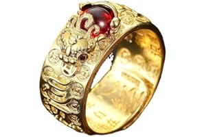 Crymystal Feng Shui Pixiu Mantra Ring 2023 For Men Women Retro Toad Ring Six-Word Mantra Heart Sutra Ring Buddhist Heart Sutra Ring Adjustable