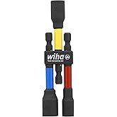 Wiha 70489 3 Piece Color Coded Magnetic Nut Setter SAE Set 3"