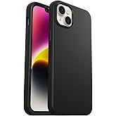 OtterBox iPhone 14 Plus Symmetry Series Case - BLACK , ultra-sleek, wireless charging compatible, raised edges protect camera & screen