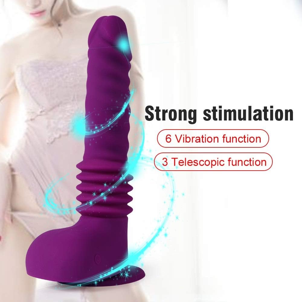 XXooccdd 10.23 inch Thrusting Viberating Vibrartor Cordless G-Spǒt Vibrartors Automatic Àdǚlt Toys Waterproof & Rechargeable XXooccdd