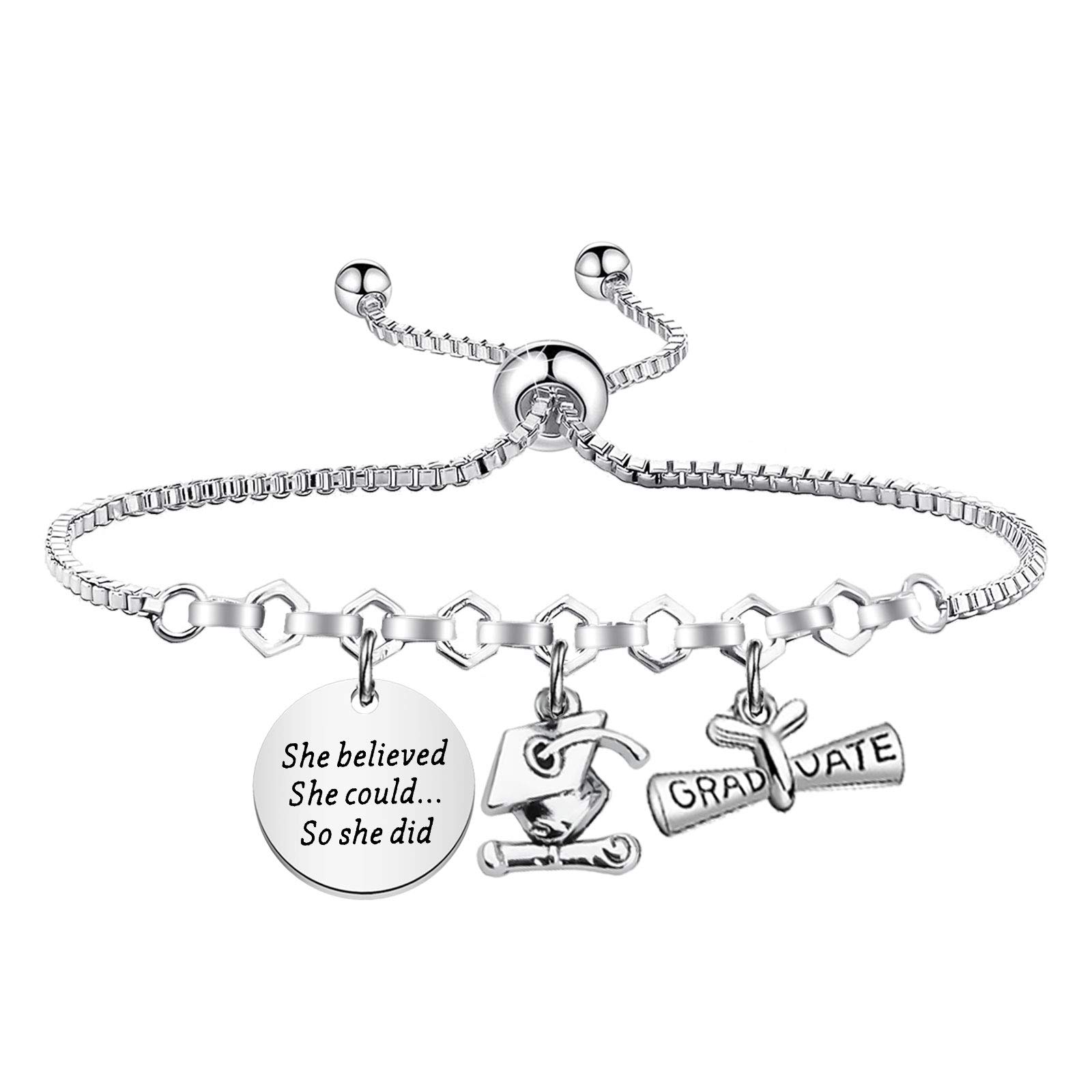 Class Of 2023 Graduation Bracelet - Best Friend Grad Gift - Medical School Grad Jewelry