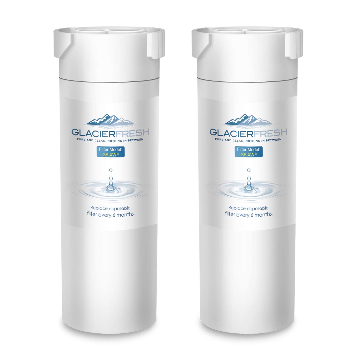 GLACIER FRESH XWF Replacement For GE XWF Refrigerator Water Filter 2Pack