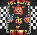 Five Nights at Freddy's 'Jump Scare Bear Checker Board' Video Game Pajama 2pc Short Set, Black, 8