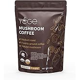 Mushroom Coffee, Instant Mushroom Coffee with Cordyceps, Reishi, King Trumpet, Shitake, Turkey Tail, Lions Mane for Energy, Focus, Positive Mood & Immune Support (30 Servings)