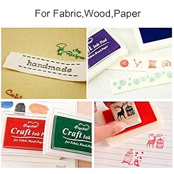 JZTang 6 Pcs Craft Ink Pad, Washable Ink Pads for