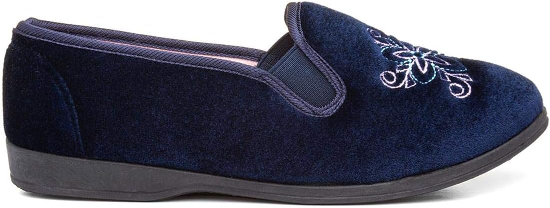 The Slipper Company Womens Full Slipper in Navy
