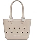CXY Rubber Tote Bag Small Beach Bag Waterproof Beach Tote Washable Travel Handbag for Sport Boat Market Outdoor