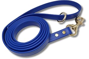 Jim Hodges Dog Training Gummy Dog Leash, Biothane, Dog Training Leash, Waterproof, Weatherproof, 6 Foot Length for Small, Medium & Large Dogs or Puppies, Various Sizes & Colors