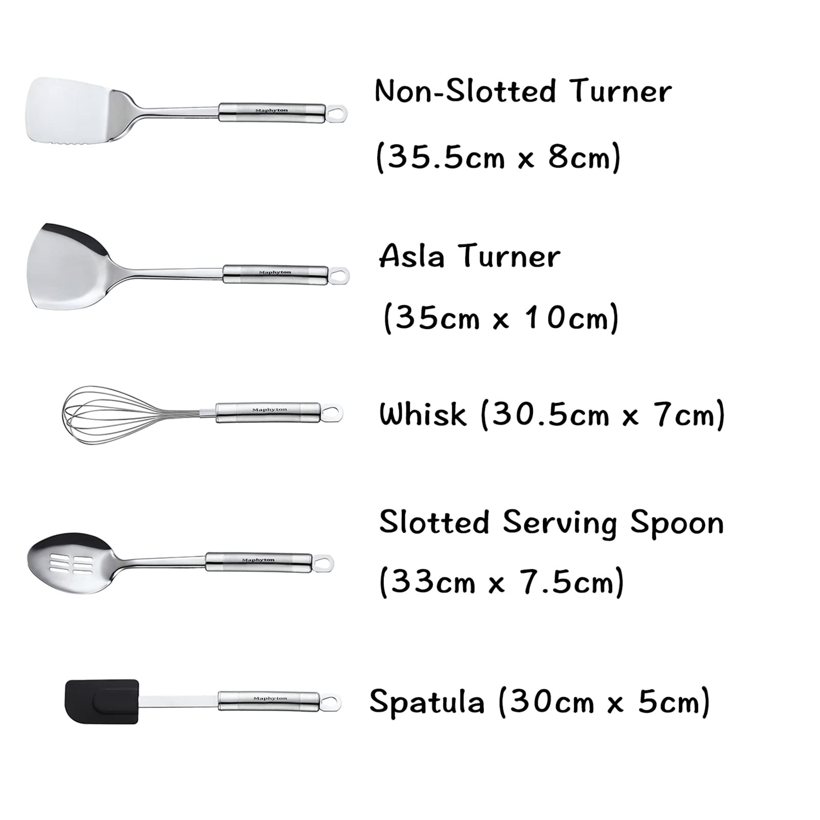 Cooking Utensil Set, 11 PCS Stainless Steel Kitchen Utensil Set, Nonstick Kitchen Gadgets Cookware Set with Spatula